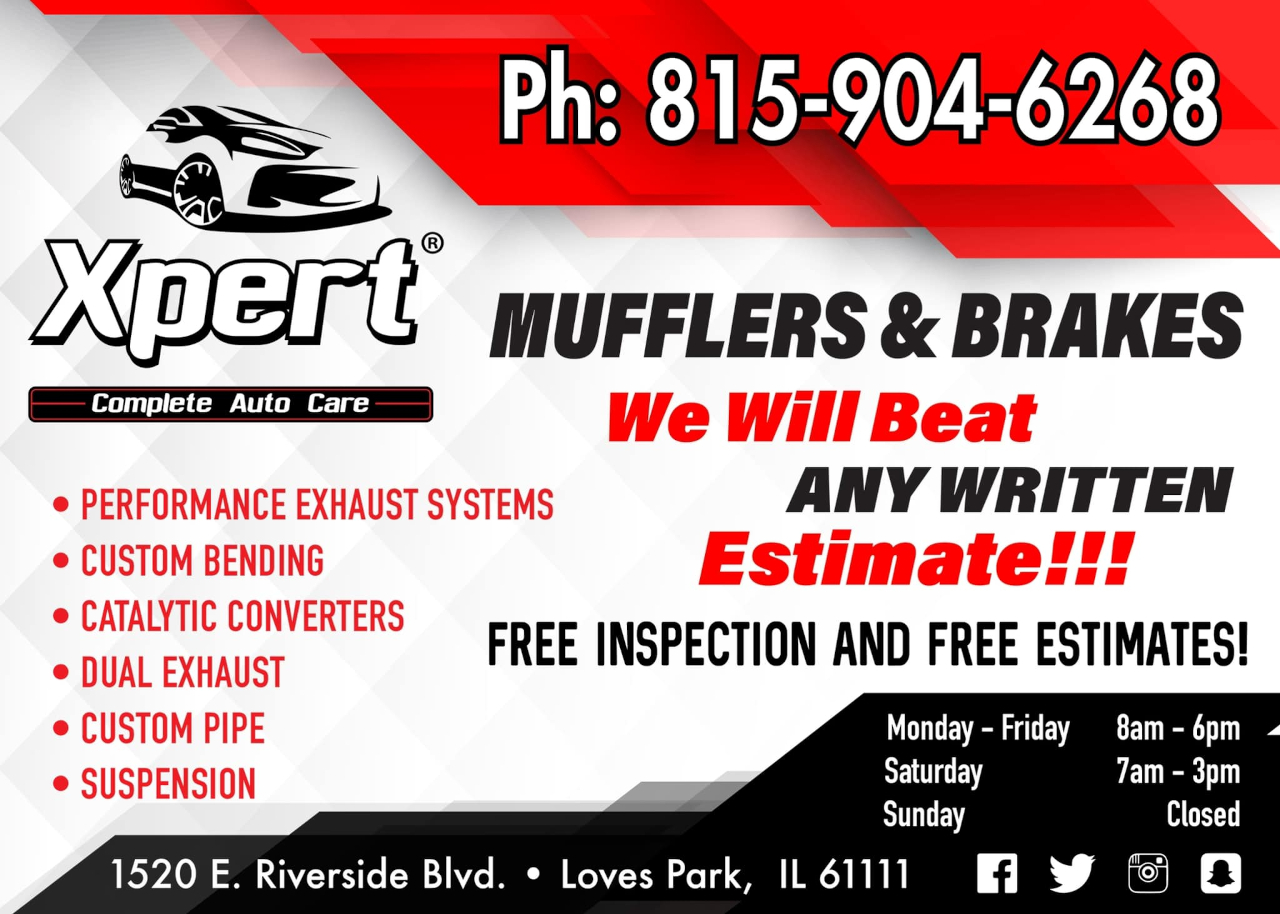 Xpert Complete Auto Care in Loves Park, Il. Loves Park and Rockford, IL Car Mechanic Services.